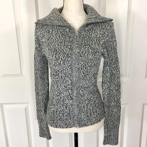 BCBG Max Azria Merino Wool Zipper Cardigan Sweater